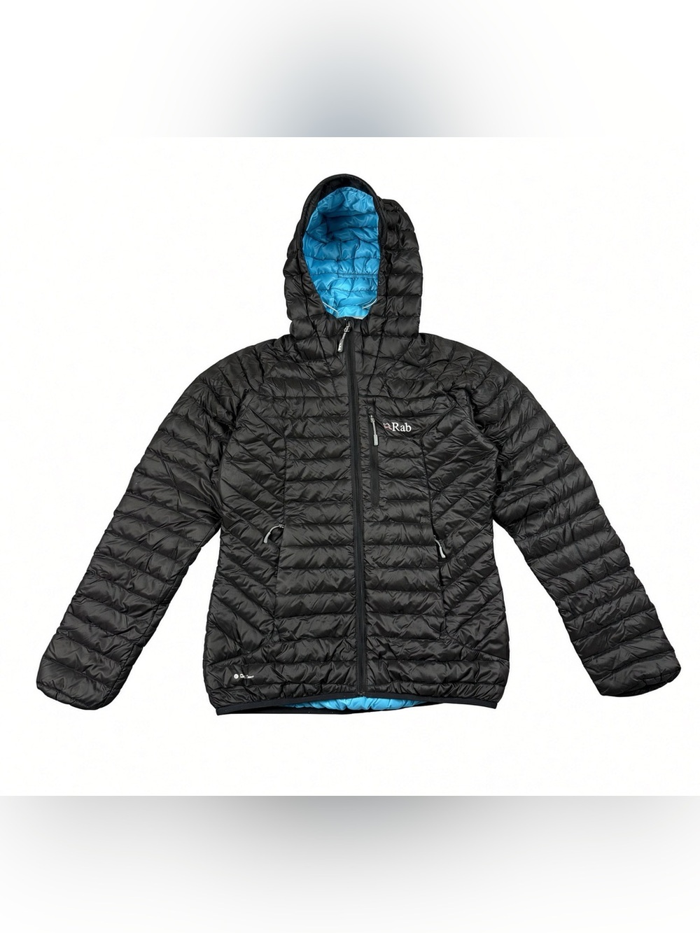 Rab Women’s Microlight Alpine Down Jacket M UK 12 Black Hooded